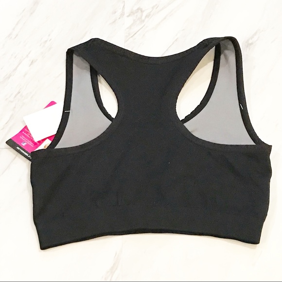 Lily of France Sports Bra Reversible Medium Black - Picture 6 of 12